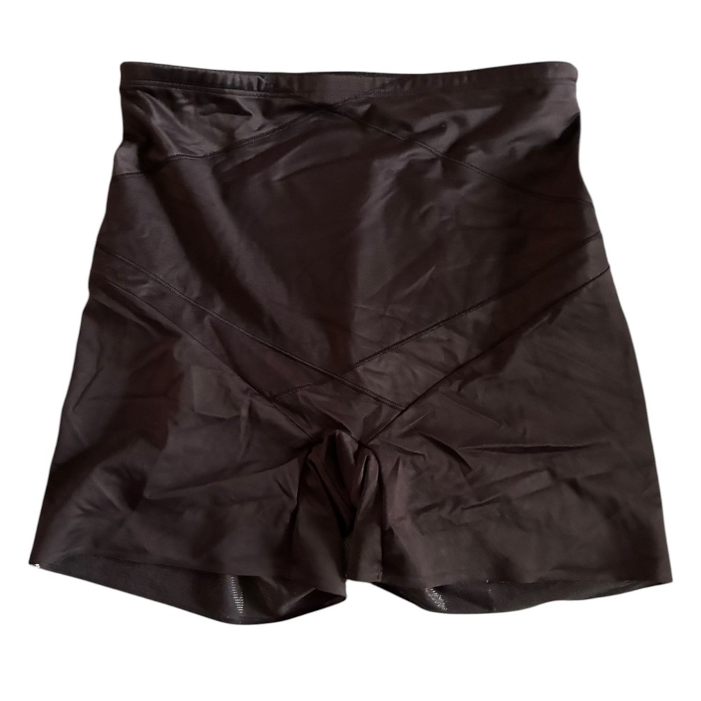 Miraclesuit High Waisted Boyshort Shapewear Large Black Tummy Control 2414